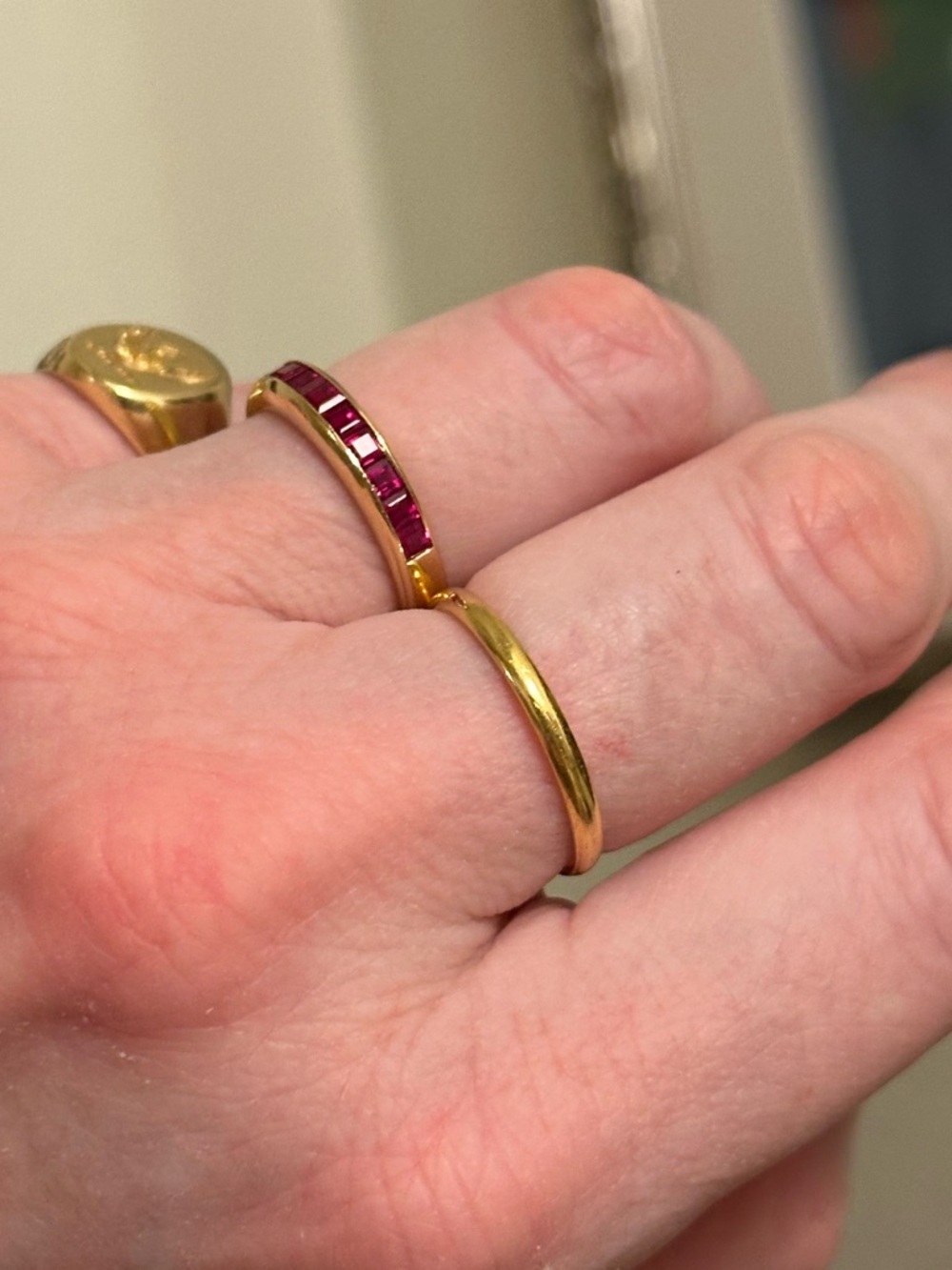 Catbird 22K Solid Gold Old World Classic Wedding Band Size 7.5 - Picture 7 of 13